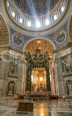 Interior of Saint Peter's dome