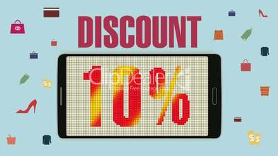 Promotion of Sale, Discount 10%, effective sale alarm.ver 2