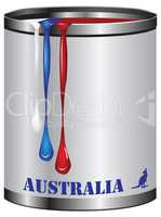 Paint match color of flag Australia