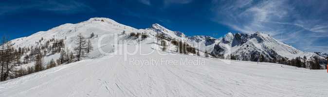 Ski slopes in the Via Lattea