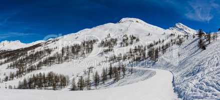 Ski slopes in the Via Lattea