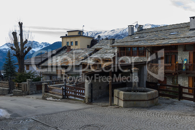 Ancient alpine village of Sauze d'Oulx