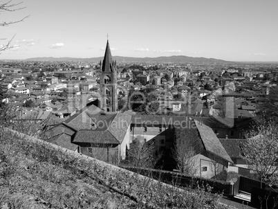 View of Rivoli in black_and_white