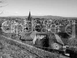 View of Rivoli in black_and_white