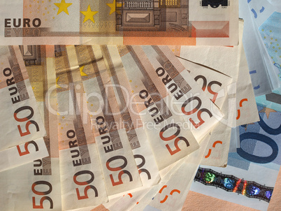 Fifty and Twenty Euro notes