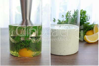 how to cook a cream sauce with dill