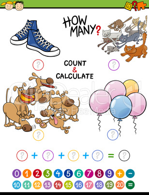 math educational activity for children