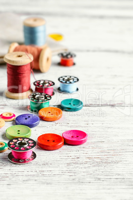 Buttons and thread.