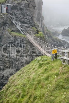 rope bridge at carrick a reed