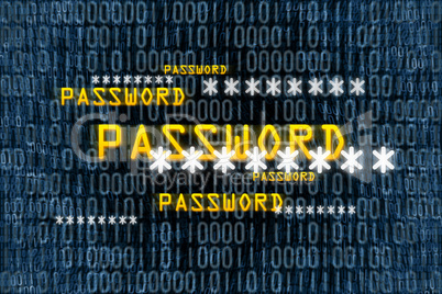 binary password background