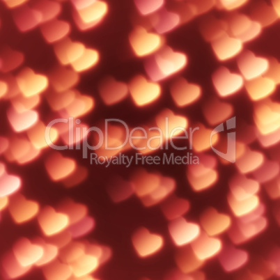 hearts bokeh background