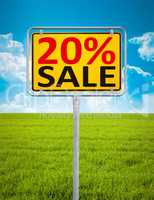 20 percent sale