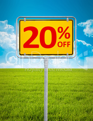 20 percent sale