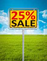 25 percent sale