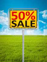 50 percent sale