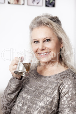 woman and tea