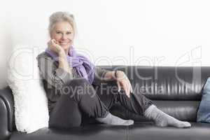best age woman relaxing
