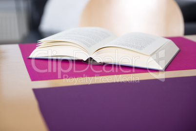 book on a table