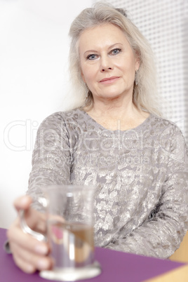 woman and tea