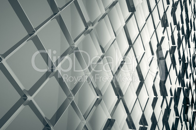 abstract glass cubes background