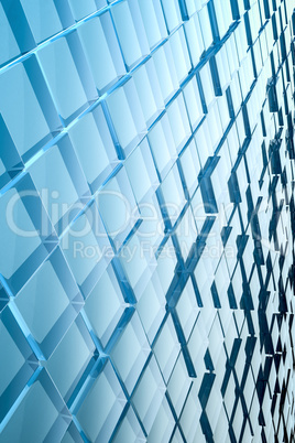 abstract glass cubes background