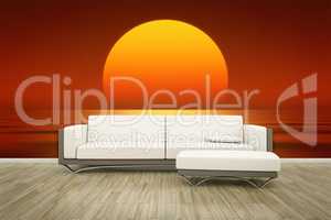 photo wall mural sofa floor