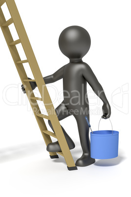 man and ladder