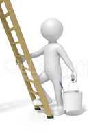 man and ladder