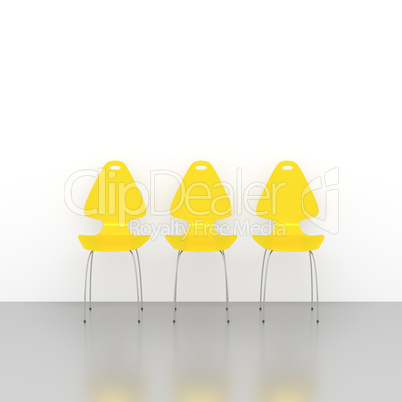 yellow chairs