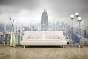 photo wall mural sofa floor