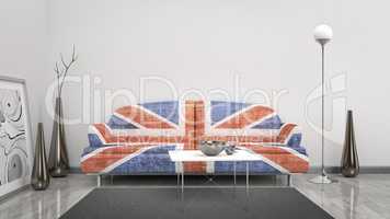 Great Britain flag sofa