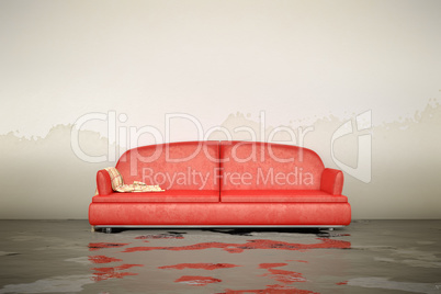 water damage sofa