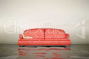 water damage sofa