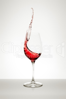 wine glass splash