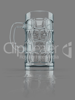 typical big beer glass