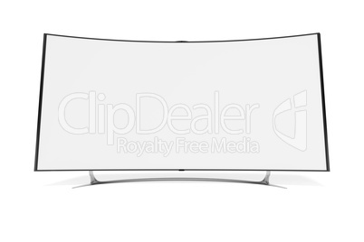curved widescreen television