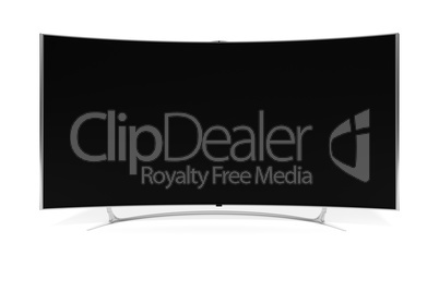 curved widescreen television