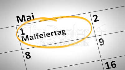 May Day 1st of May in German language