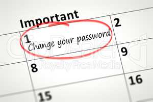 Change your password every month