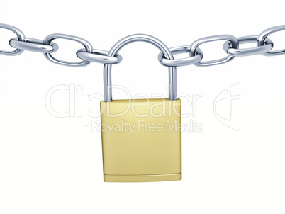 lock with chains