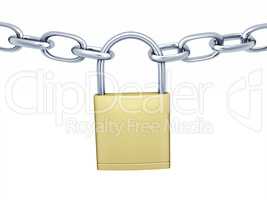 lock with chains