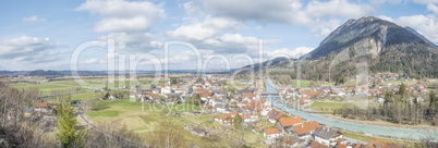 panoramic view to Eschenlohe