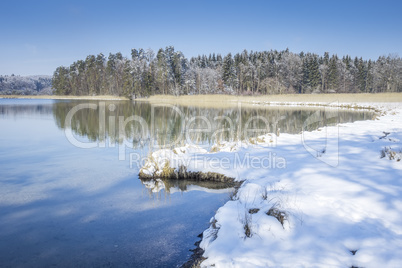 Osterseen witner scenery