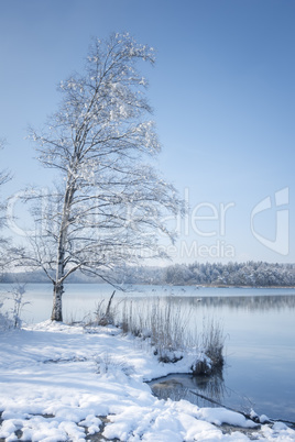 Osterseen witner scenery