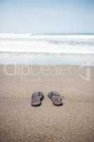 Flip flops on beach