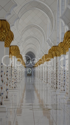 Florale Säulen der Scheich-Zayid-Moschee