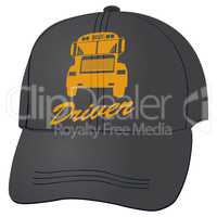 Baseball cap for school bus driver