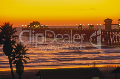 Pier at sunset