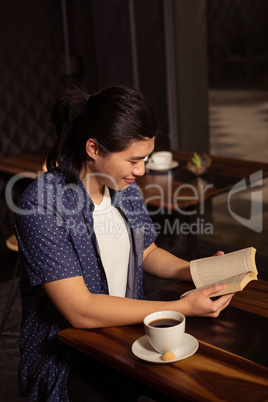 Man reading a book