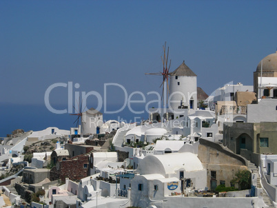 Windmills of Santorini, Greece